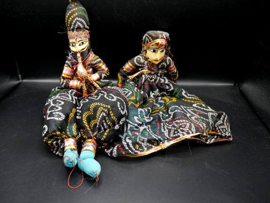 Kathputli : Marionnettes couple du rajastan XXème