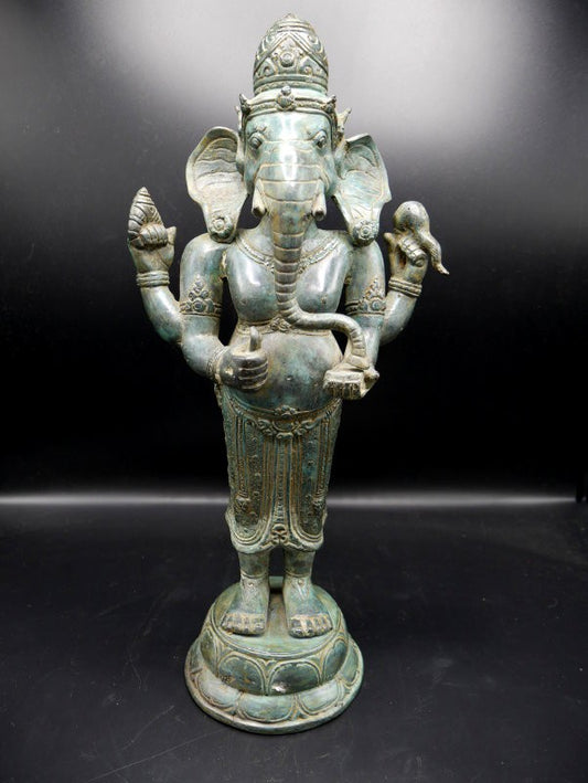 Grande statue ganesh indienne XXème