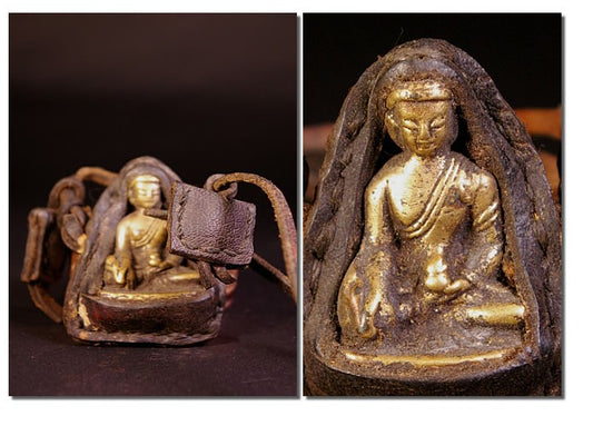 Ancien talisman bouddhique de lama
